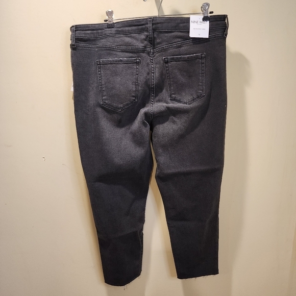 NINE WEST JEANS women's washed black high rise jeans size 18 - Picture 13 of 15